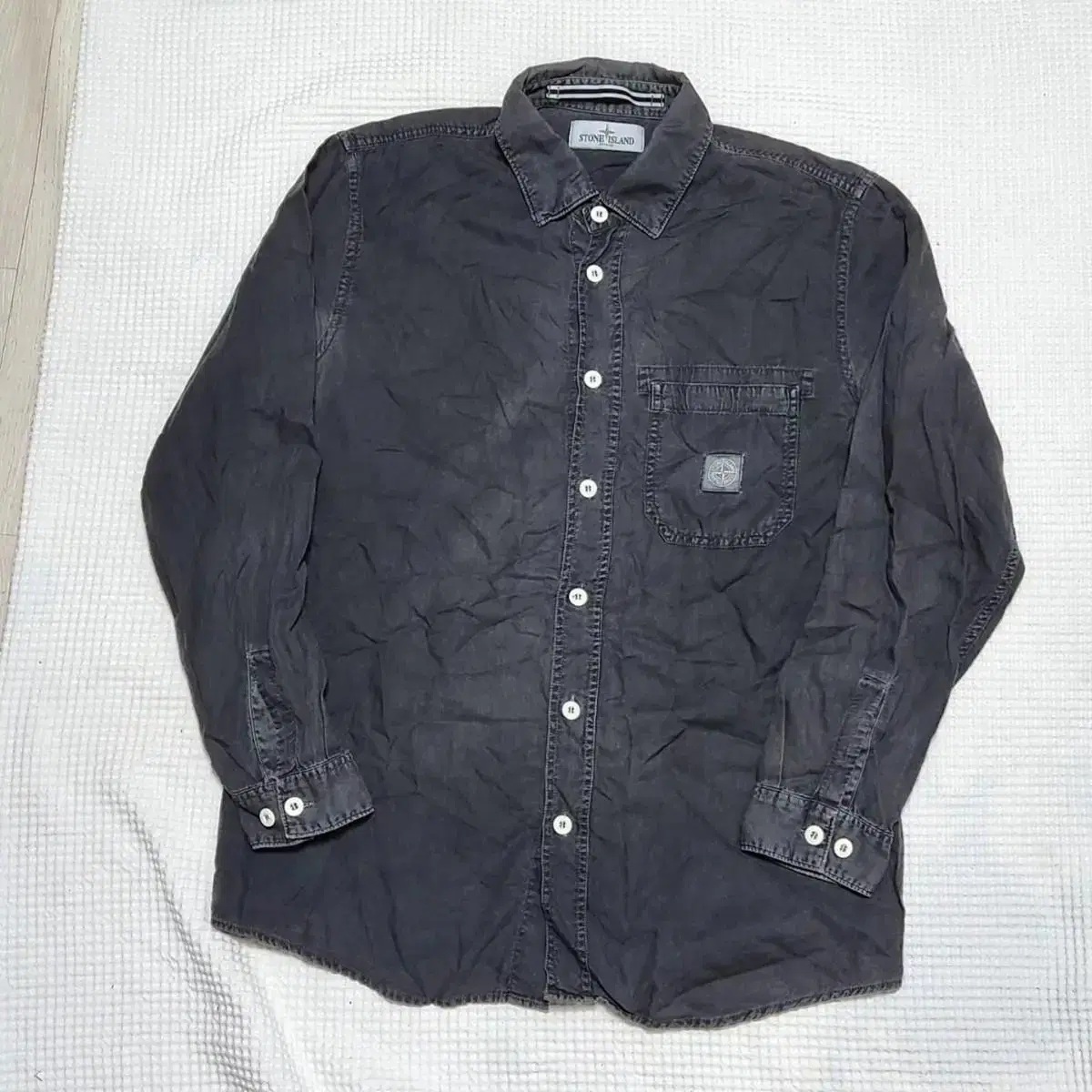 Stone Island Black and Blue Old Department Store Edition Pocket Shirt (No Rare Listings)