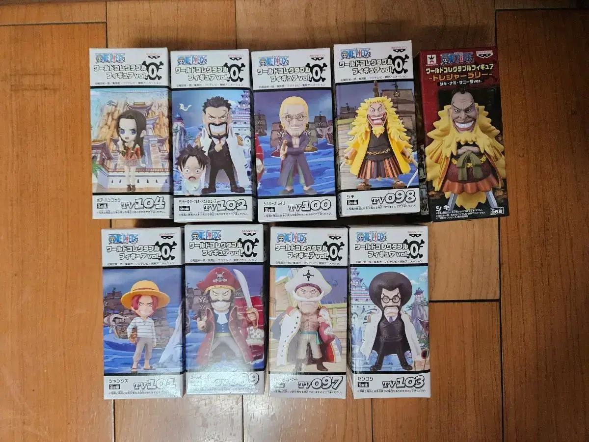 (Tacko) 9 types ONEPIECE World Collectible TV 0th set of 8 types + 1 type of World Call 0th set