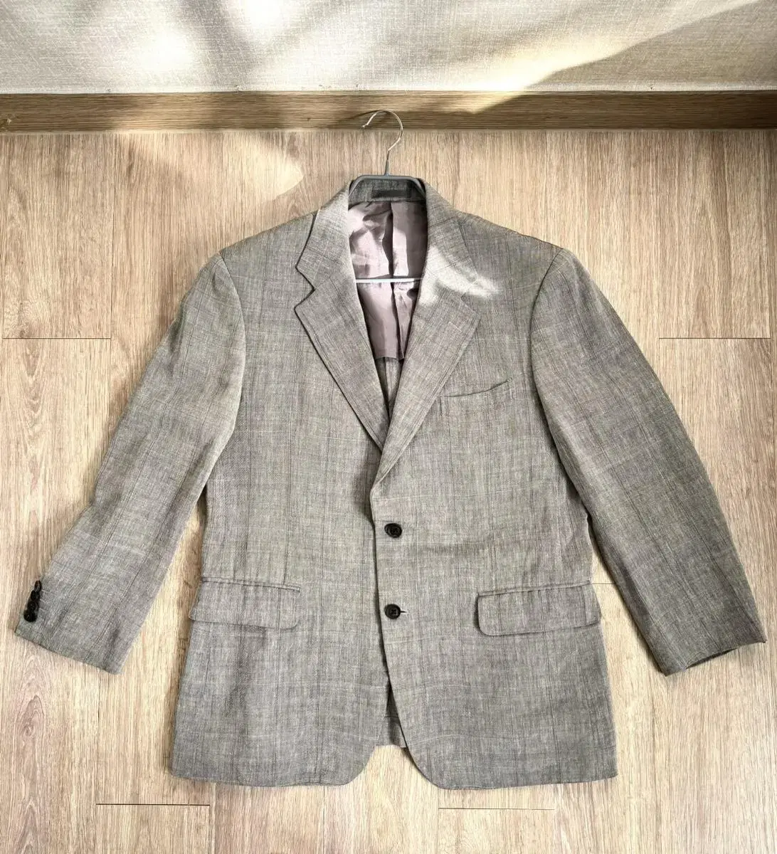 (M)Burberry Linen-blend blazer jacket