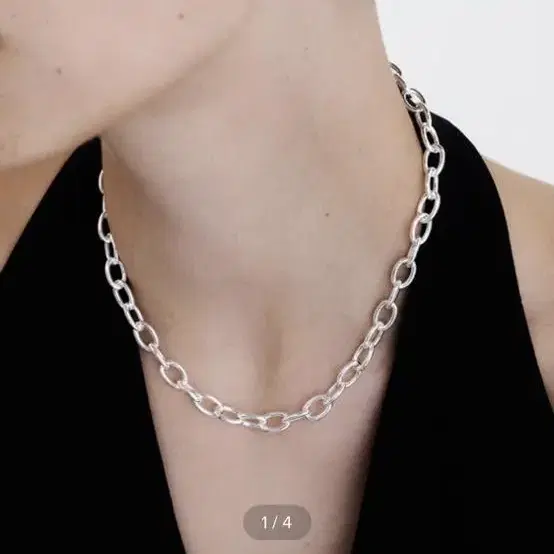 OOV Round bold chain N (silver) 체인 목걸이