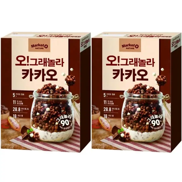 오그래놀라 카카오 시리얼 300g 2개 무료배송 그래놀라 카카오그래놀라