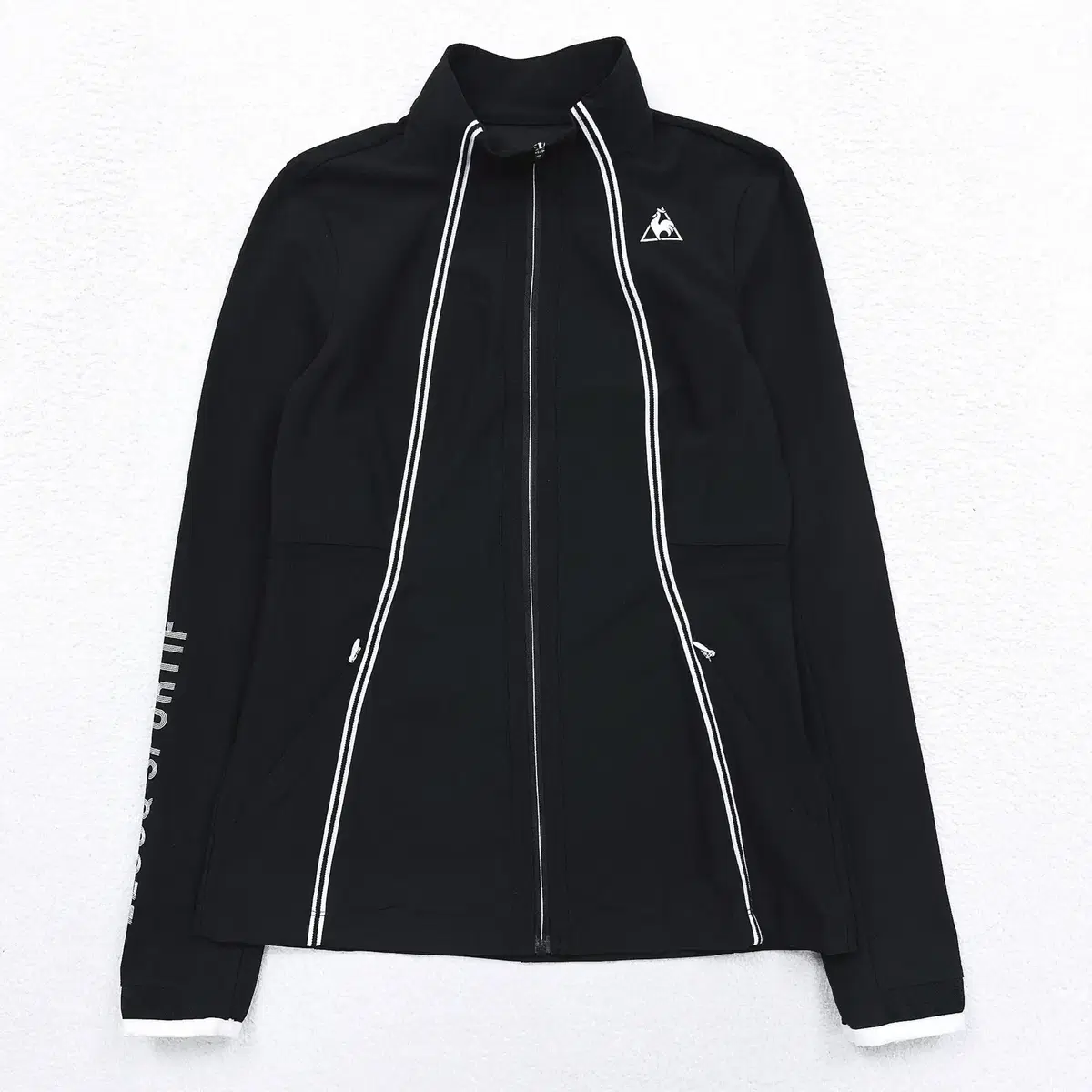 [85] Le Coq Black Functional Span Full Zip Up