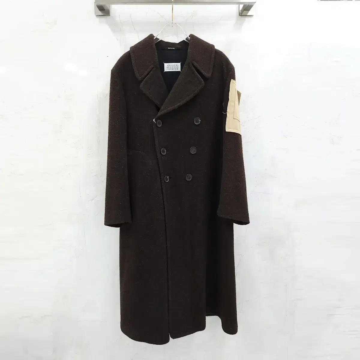 38 / Maison Margiela appliquéd wool coat