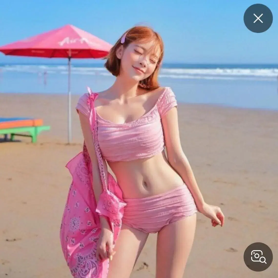 폴웨어 비키니 수영복