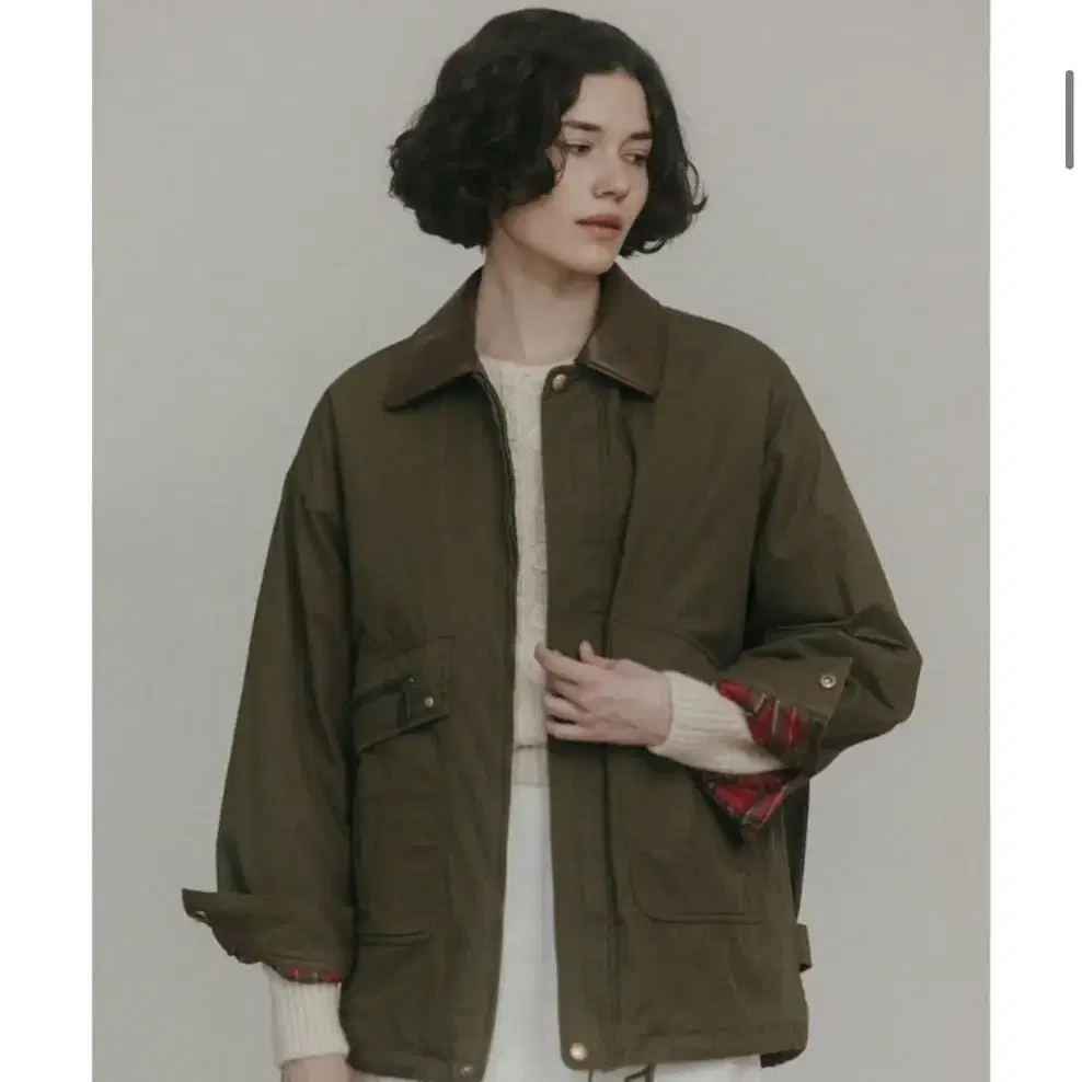 시엔느 Tatan Trench Jumper (Khaki) 새상품