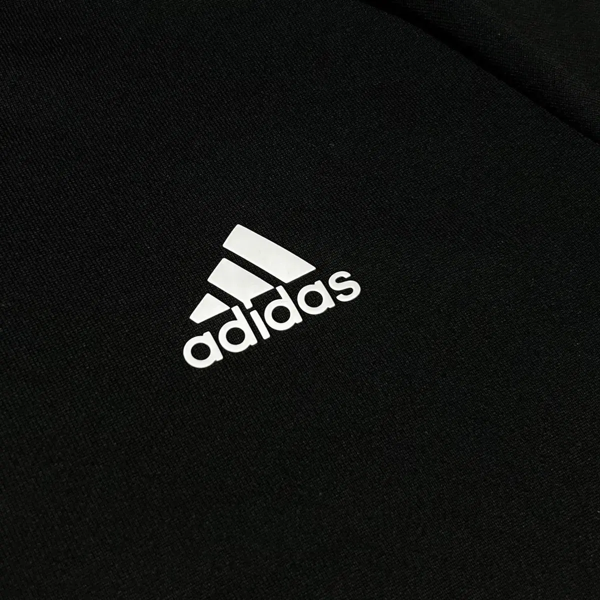 [ M ] adidas 아디다스 검/흰 반집업 져지