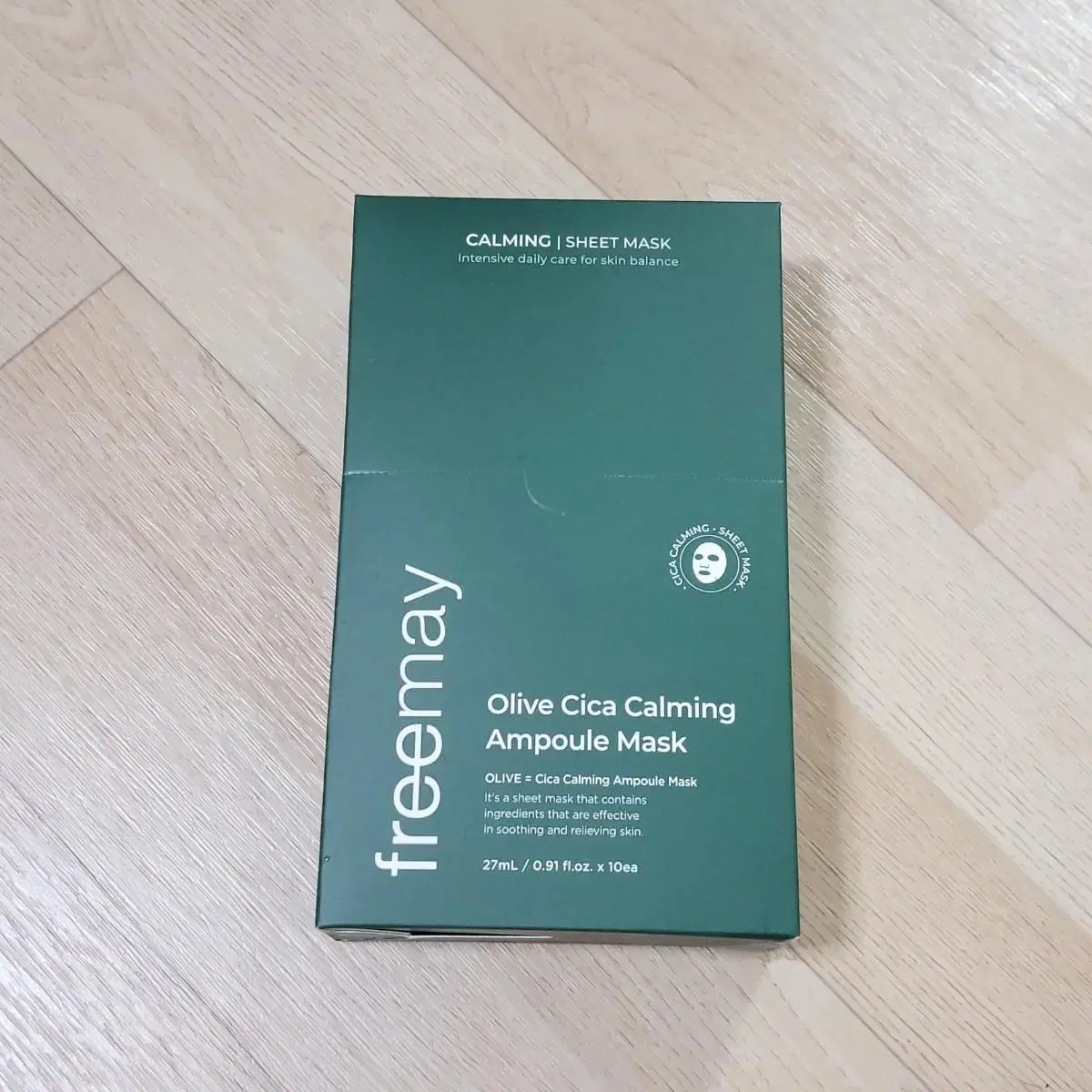 Free May Olive Cica Calming Ampoule Mask 10 sheets