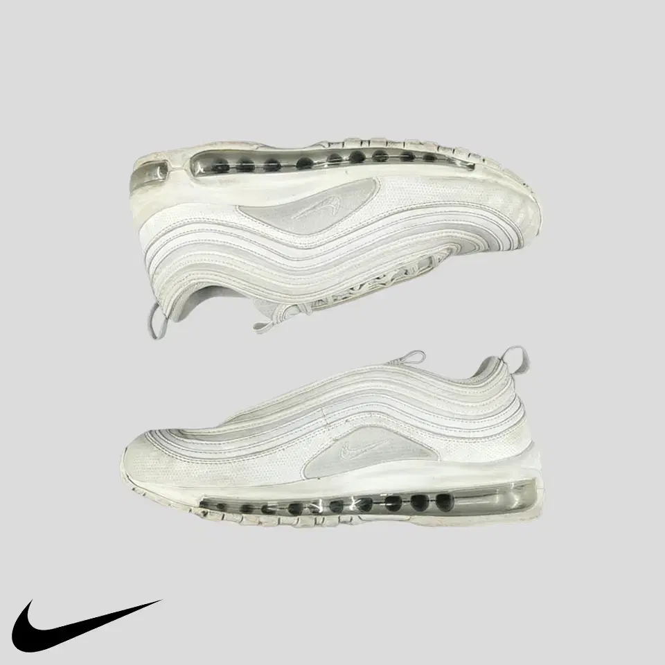 Nike Air Max 97 GS 921522-104 White Metallic Silver Sneakers