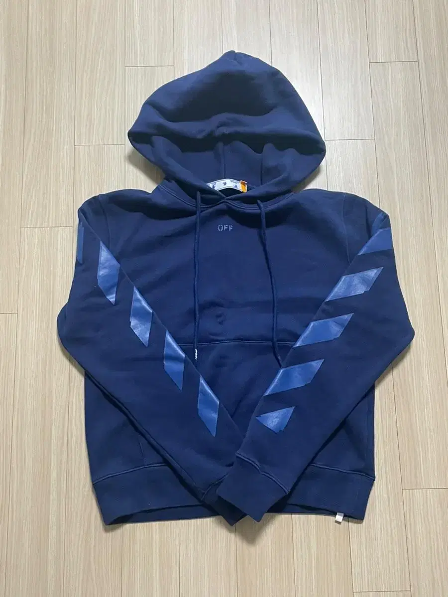 Off-white hoodie, blue