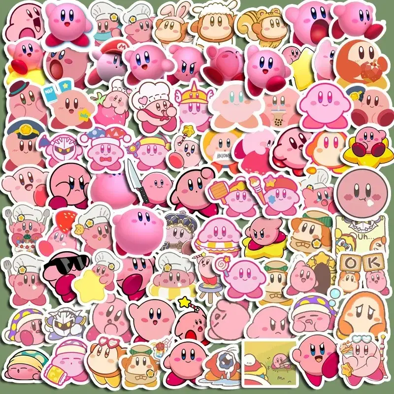 Kirby Sculpture Stickers 1set of 15 Kirby the Star sticker Incut embrace daku Nintendo