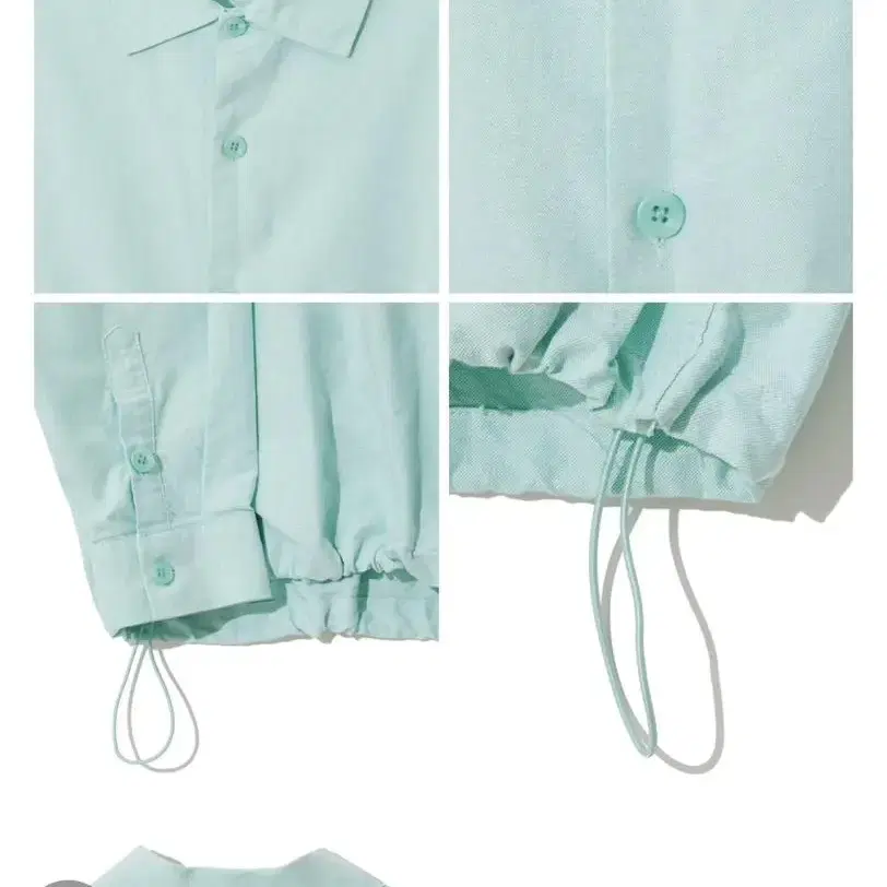 브이투 OVERFIT OXFORD STRING SHIRT_MINT 셔츠