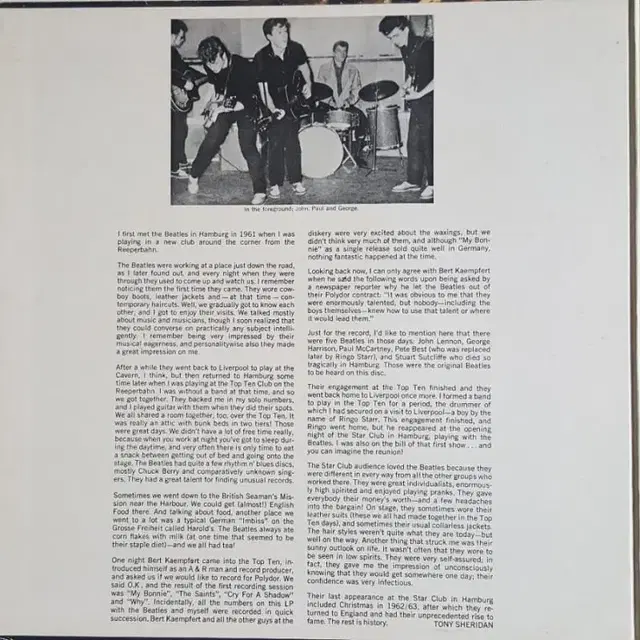 THE BEATLES - IN THE BEGINNING LP(일본초반)