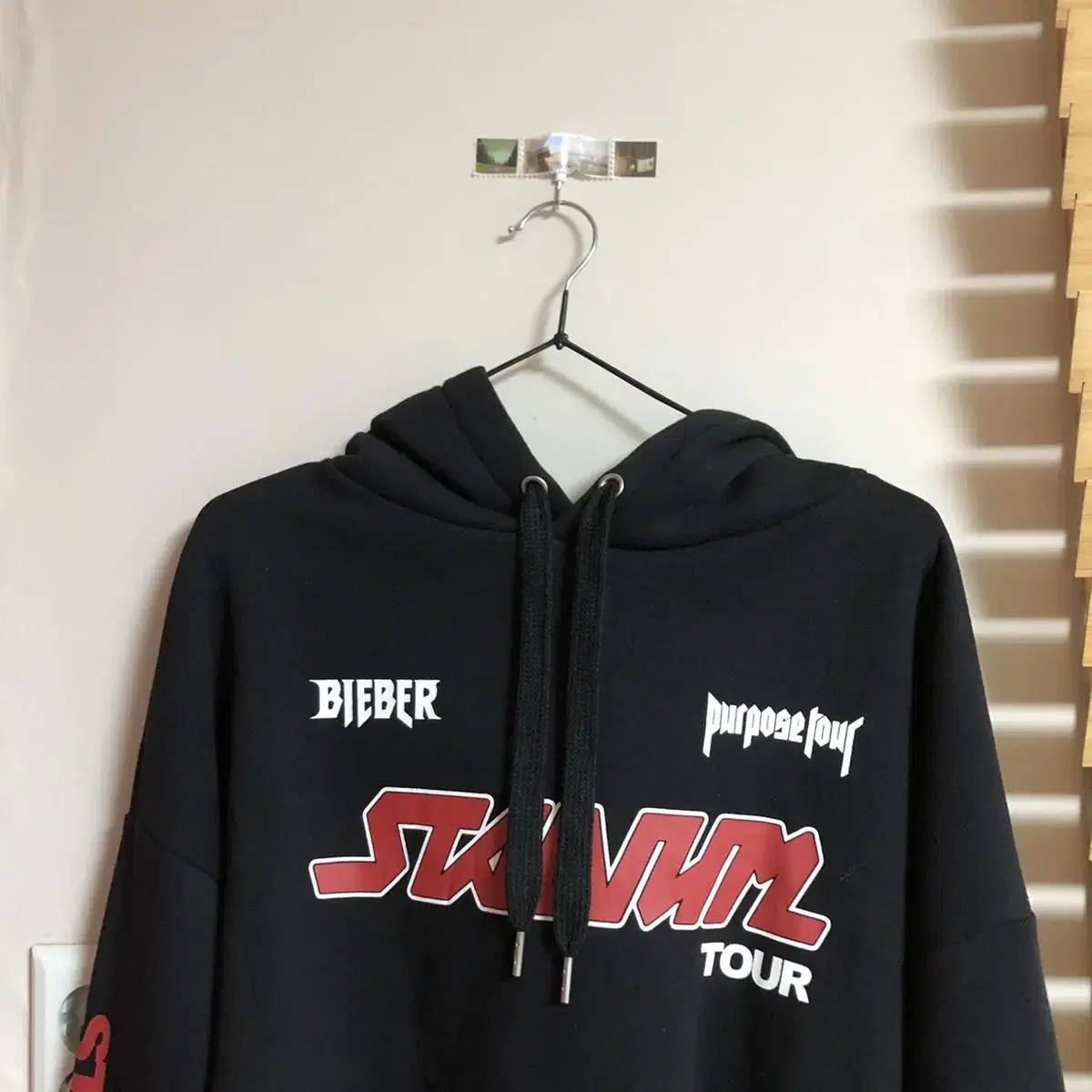 Vintage H&M justin bieber black crop h