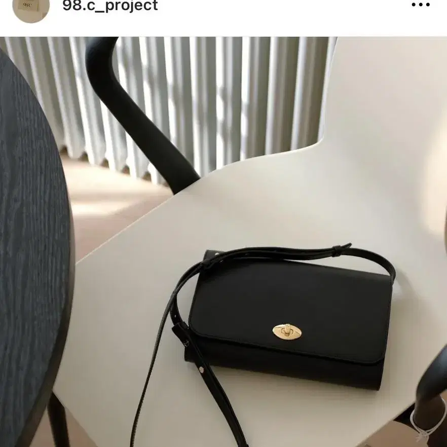 98도씨 가방 Letter Classic 2way Bag(OAT) 블랙