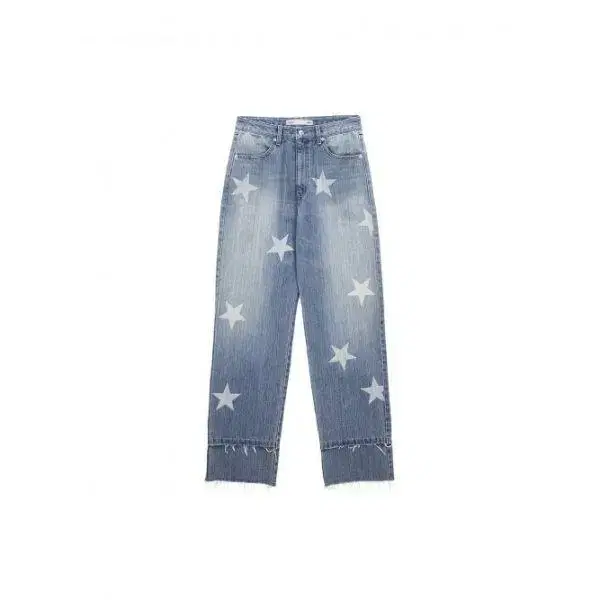 마뗑킴 STARLIGHT WASHED DENIM PANTS IN SKY