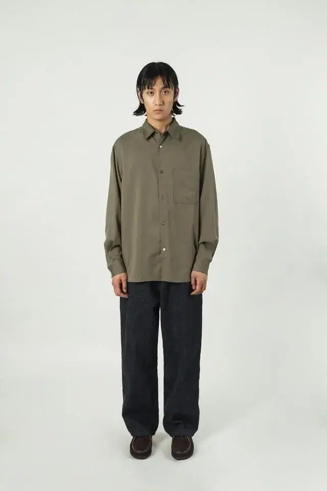 Shutter Navona Silk Shirt Khaki M L New