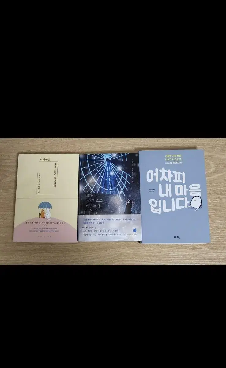 에세이 소설 책 3권