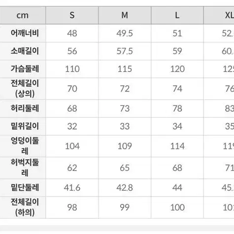 새옷) 스파오 잔망루피 긴팔잠옷(Xl)