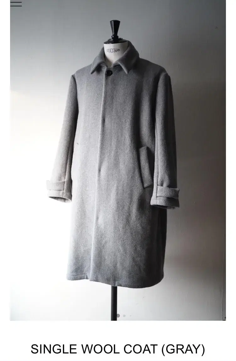 wardrobe.41 Single wool coat grey L