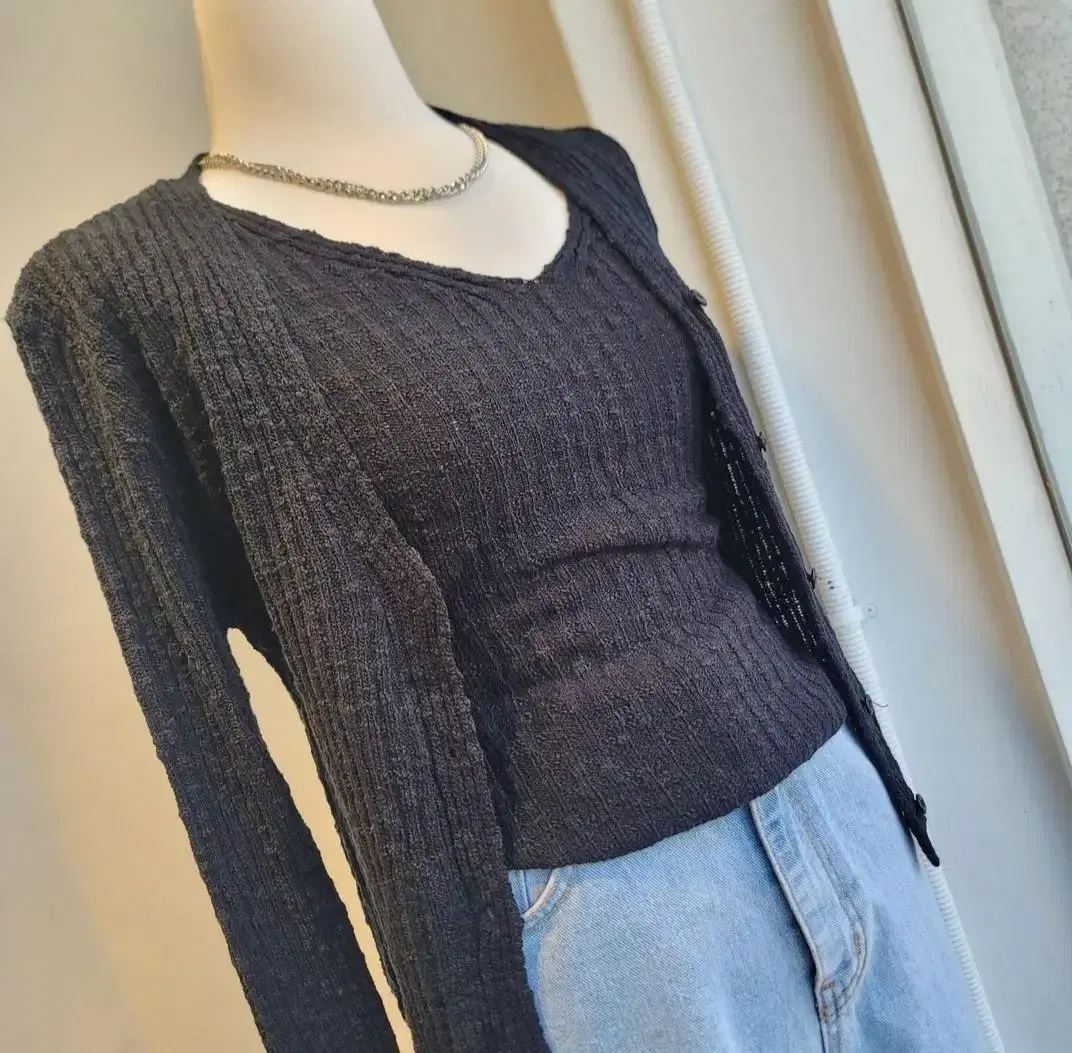 Cardigan and tank top set