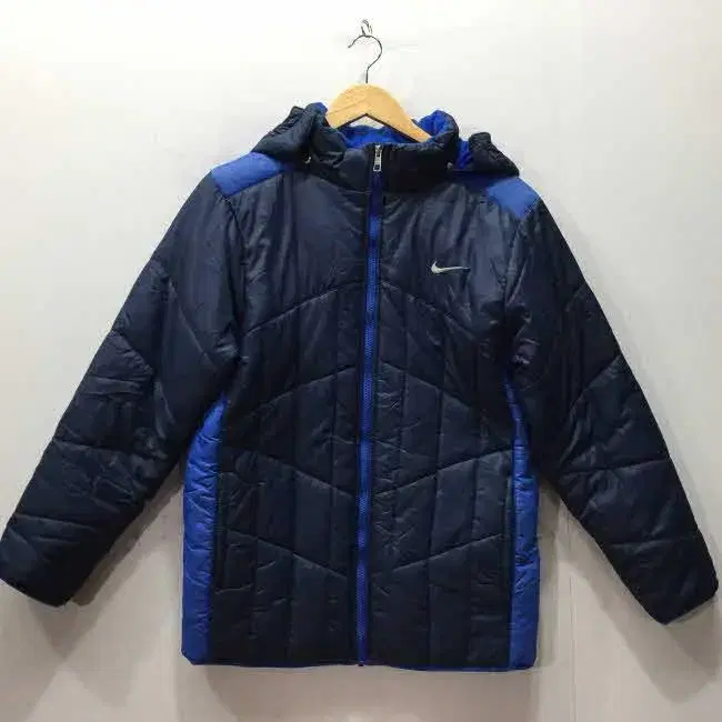 Z3087 나이키 후드점퍼 풀집업 네이비 (여XL) NIKE 스우시