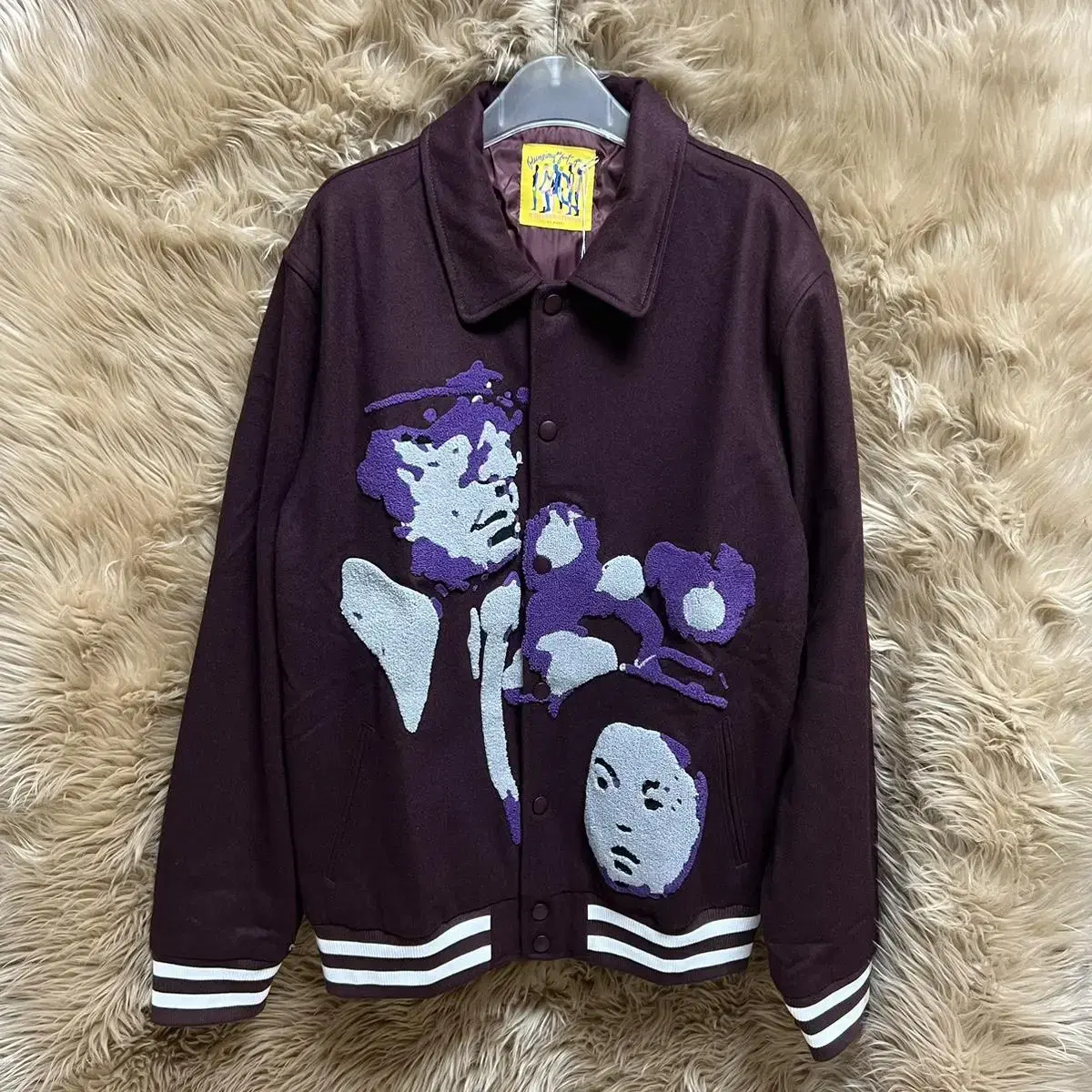 KidSuper Like Padder Varsity Jacket Purple