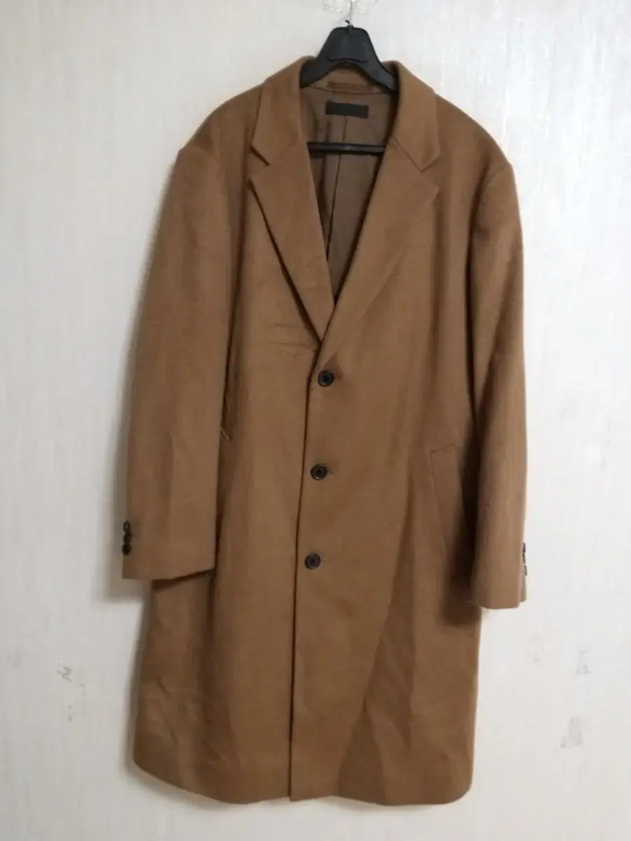 Men's UNIQLO Wool and cashmere long coat (overfit 100-105)