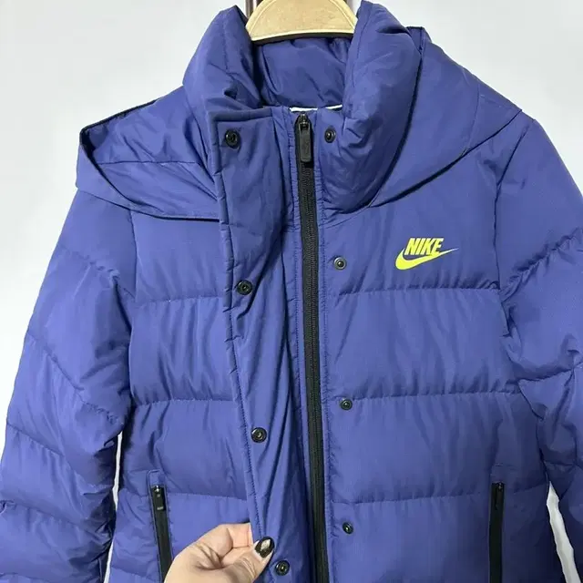 n576) NIKE 나이키 여성 오리털 롱패딩 학생패딩 L 150