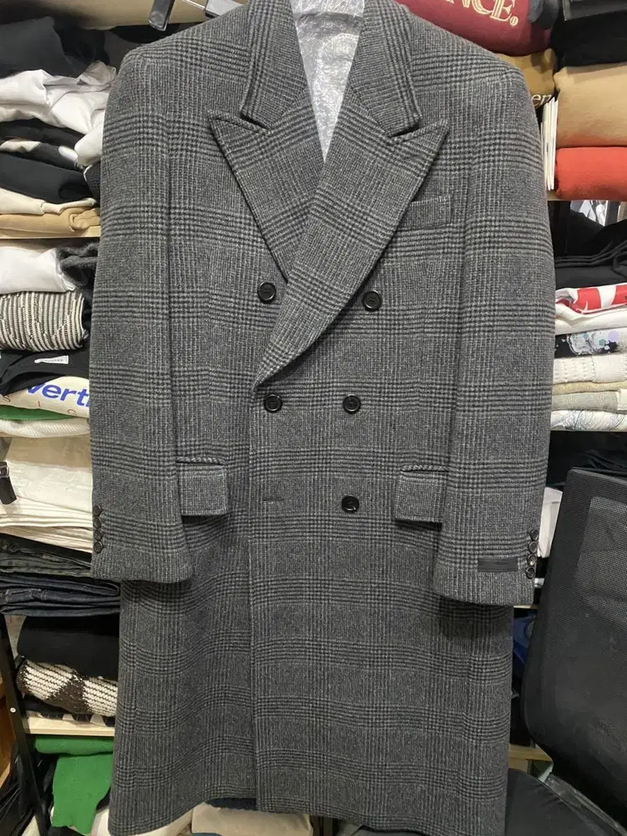 MNGU Check Double Coat