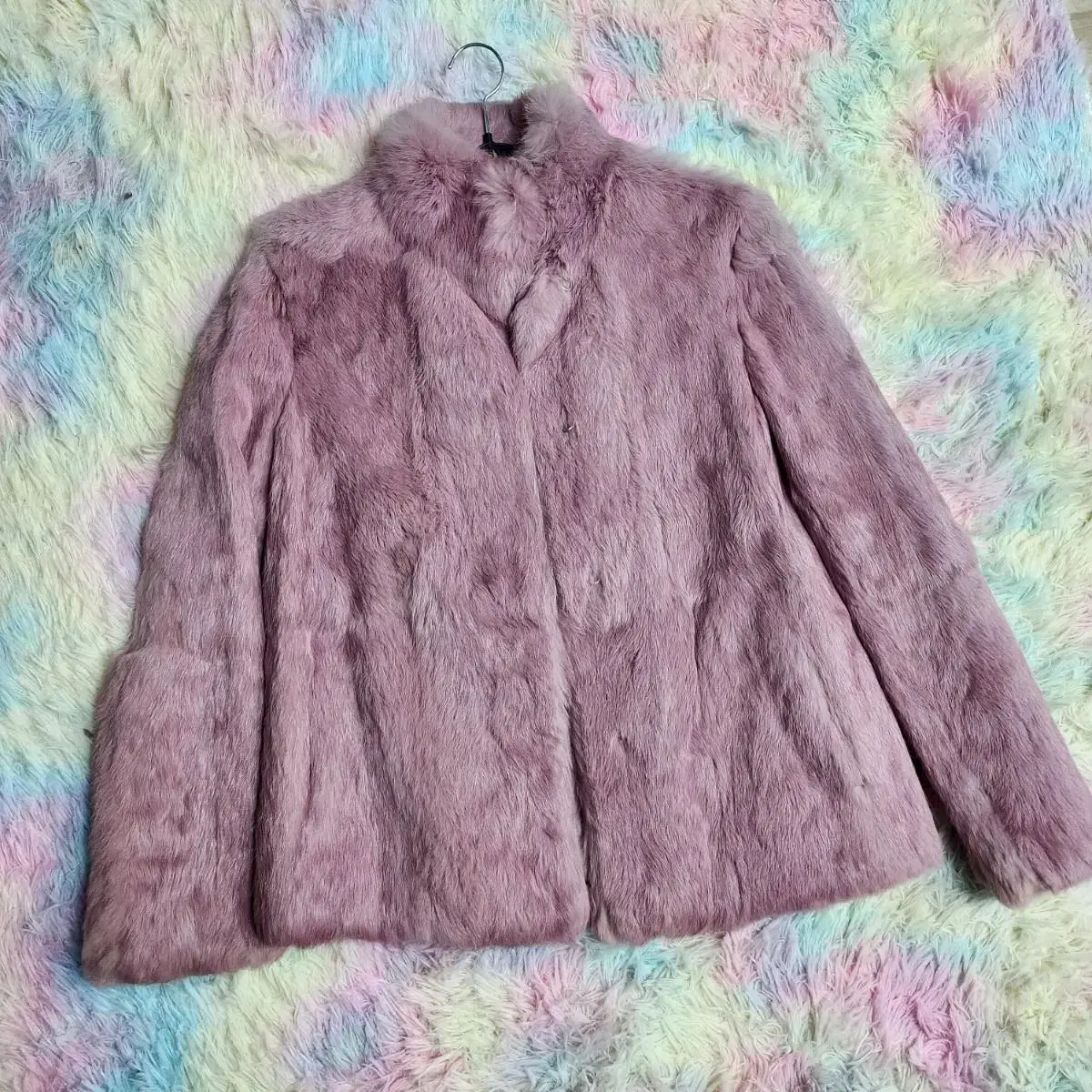 Boss Vintage Fur Jacket Vintage Pink Bora Fur Jacket