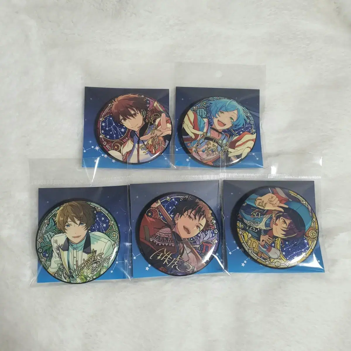 Bulk)) Angsta Meteor Belt Chiaki Kanata Midori Tetora Shinobu Stellar Trace Can Badge