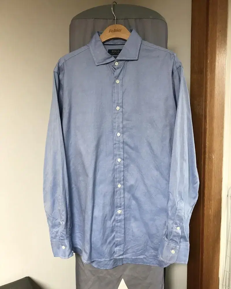 POLO(POLO)Ralph Lauren Oxford shirt/dress shirt L