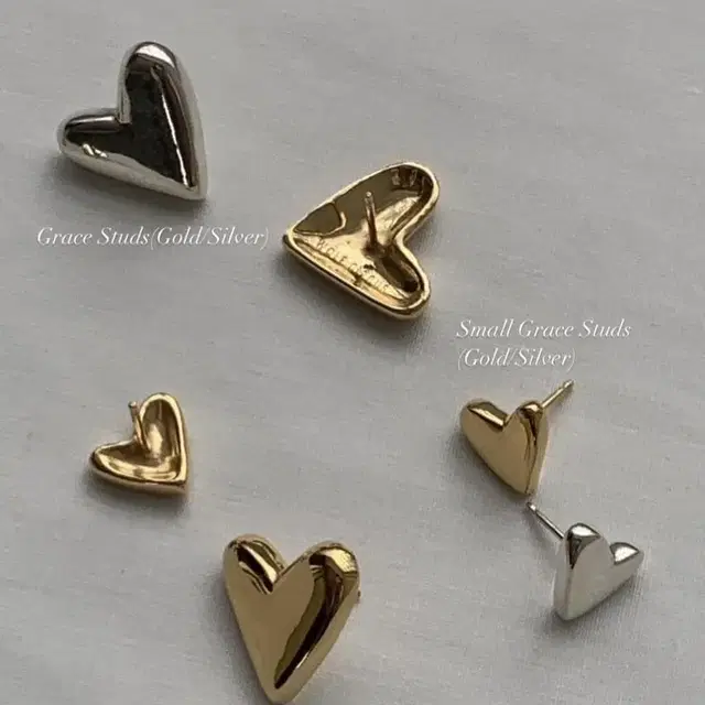 에보키니 울프서커스 Grace Studs - Gold / Small