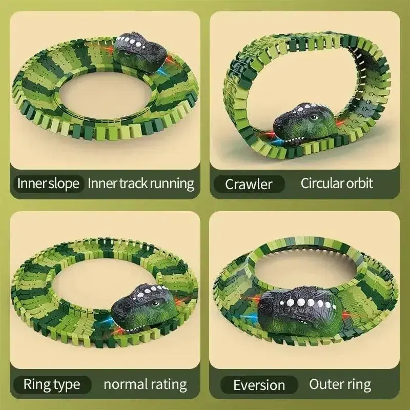 공룡대탐험 다이노트랙 크리스마스 선물 공룡 자동차 레일 조립 장난감