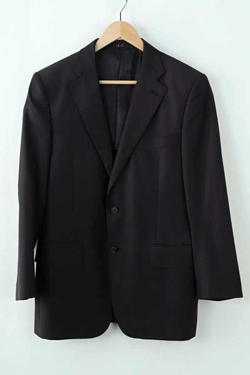 (L) Dax Suit Jacket Blazer Brown Wool Classic - 9AD4