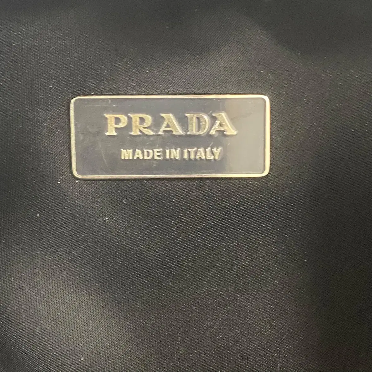 PRADA / 빈티지 프라다 블랙 리나일론 소형 애완동물 / 펫 백