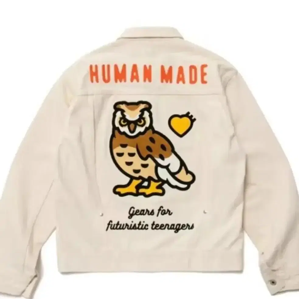 L 휴먼메이드 워크자켓 human made work jacket 부엉이