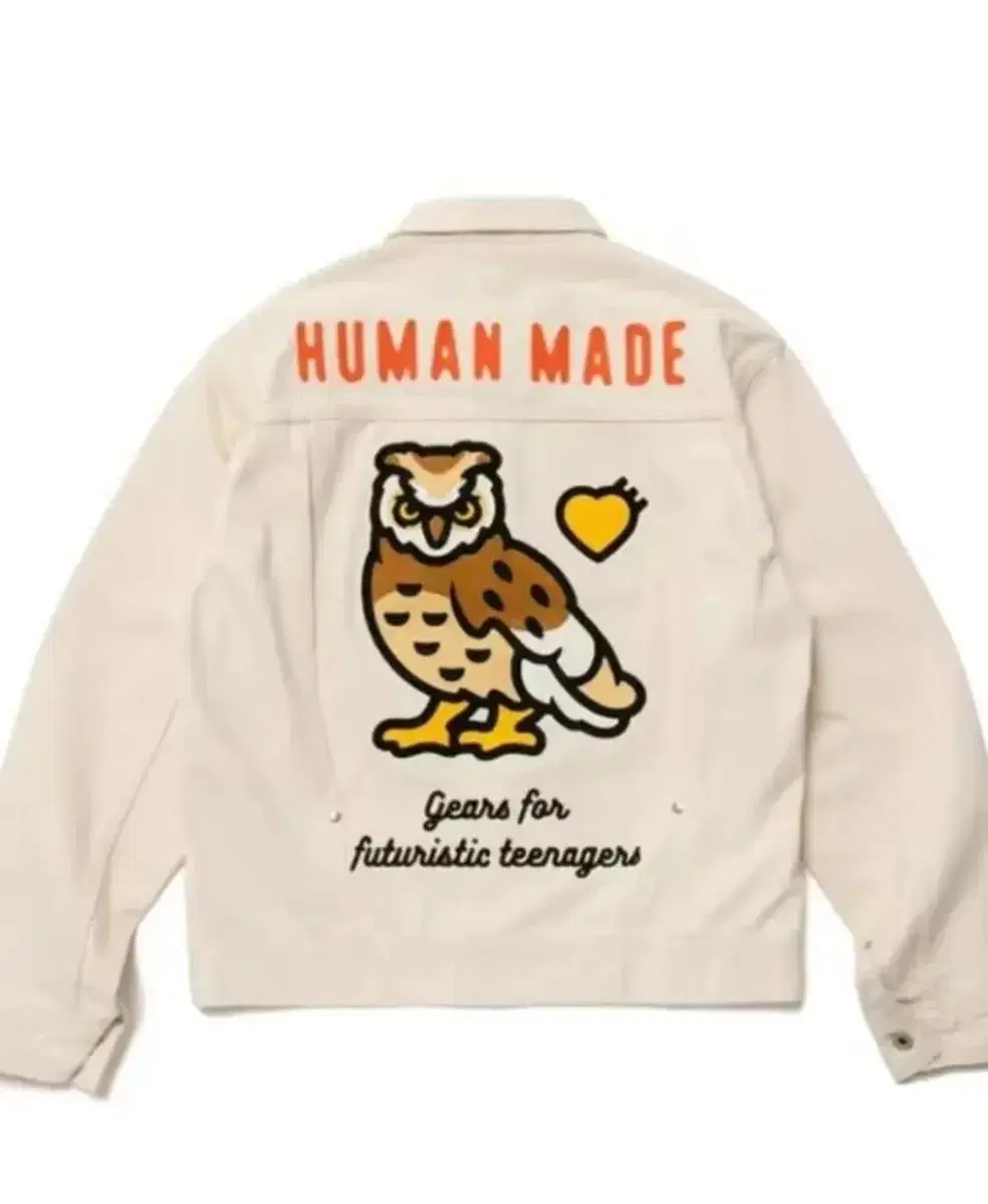 L 휴먼메이드 워크자켓 human made work jacket 부엉이