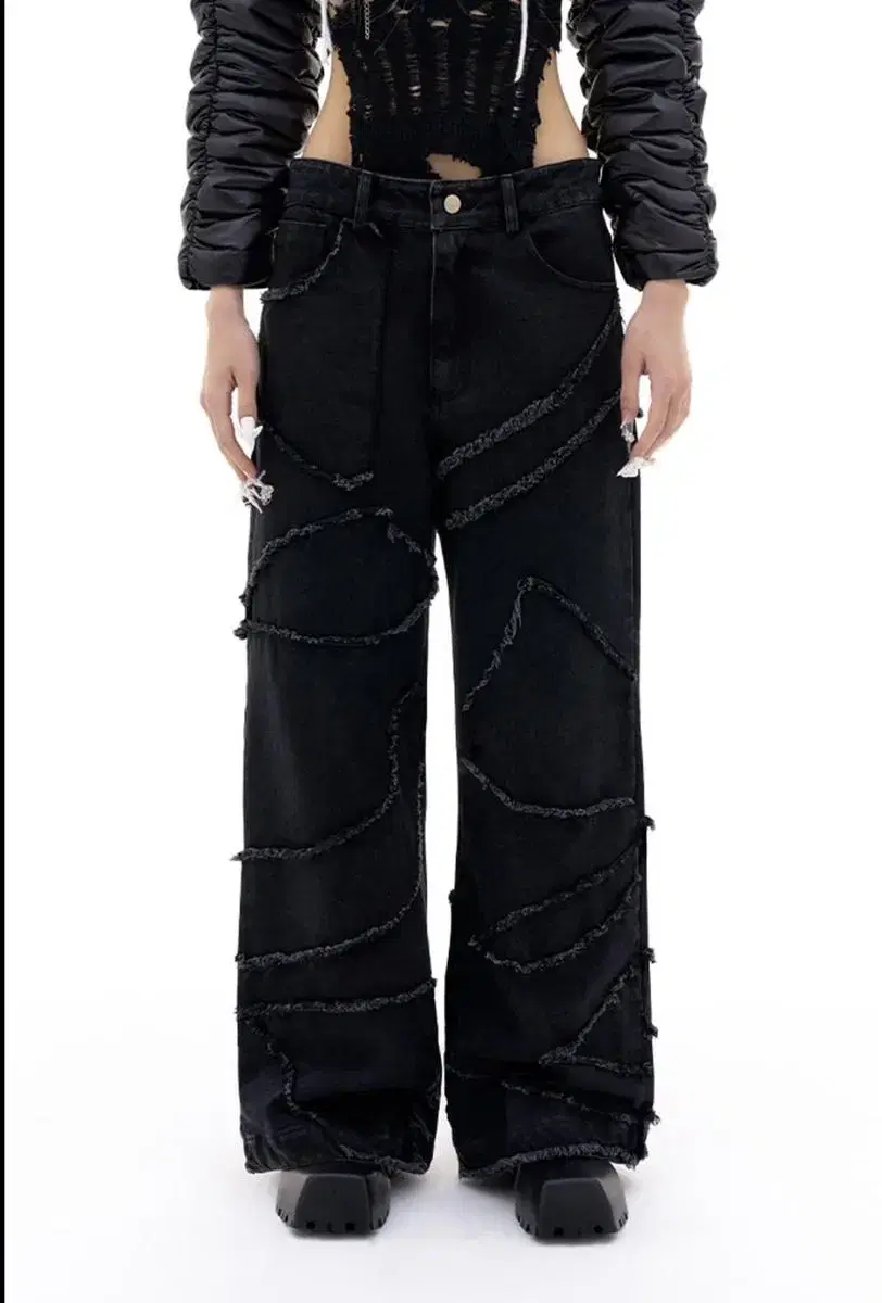 PATCHWORK PLAYER DENIM PANTS