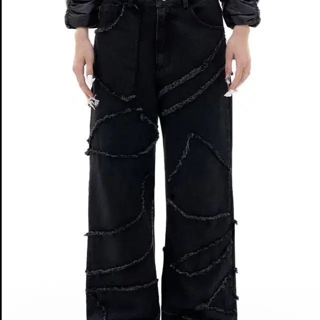 PATCHWORK PLAYER DENIM PANTS