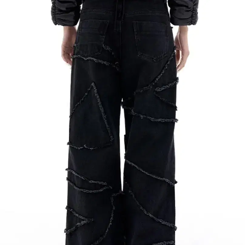 PATCHWORK PLAYER DENIM PANTS