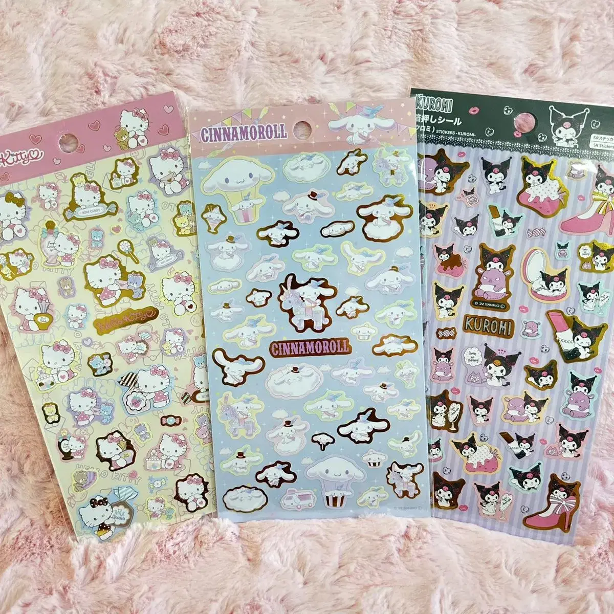 [Japan Genuine] Sanrio Gold Foil Sticker