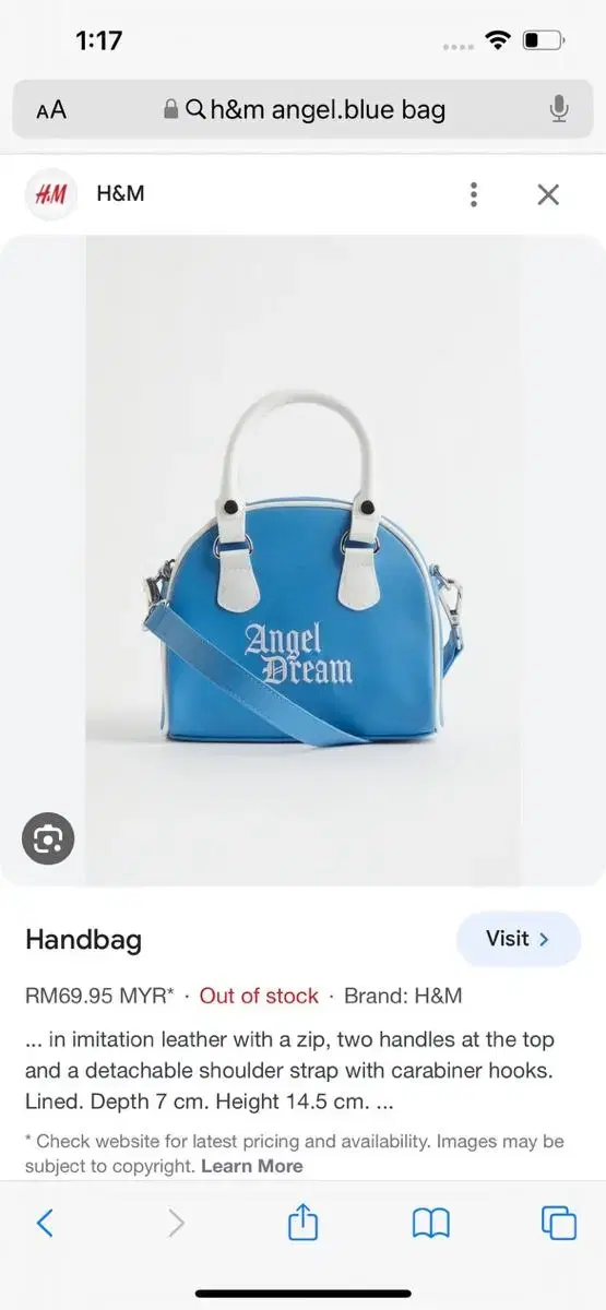 H&m angel dream handbag 핸드백