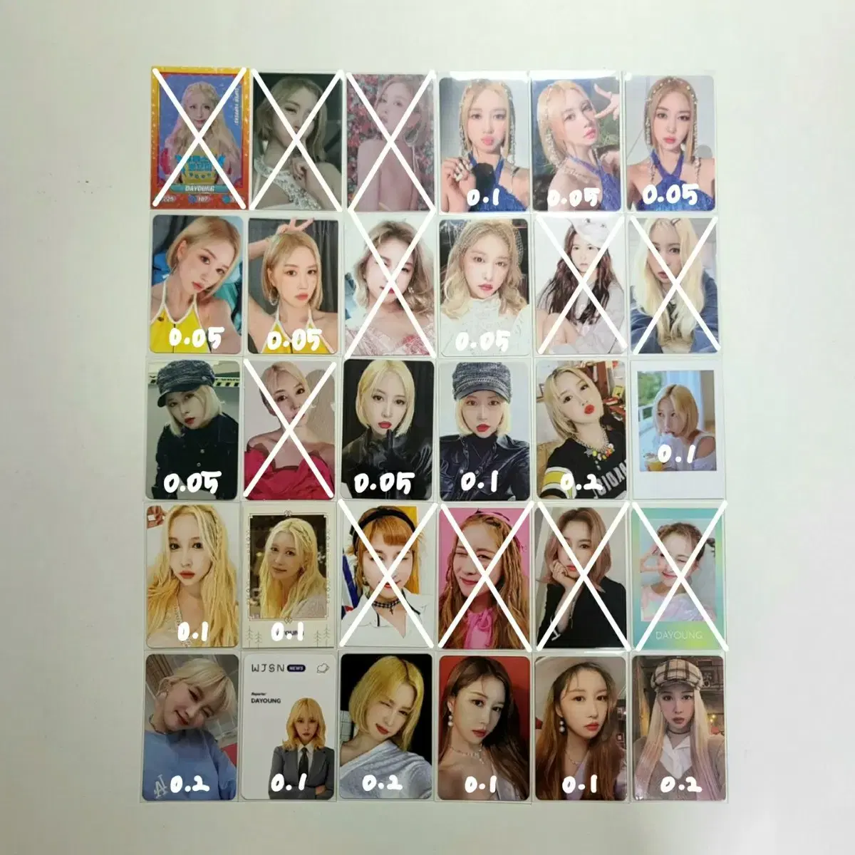 WJSN dayoung album non-album photocard and unreleased photocard