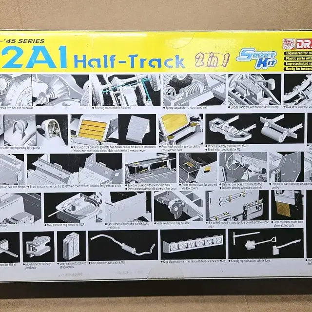 프라모델 [드래곤] 1/35 M2A1 Half-Track 2-in-1