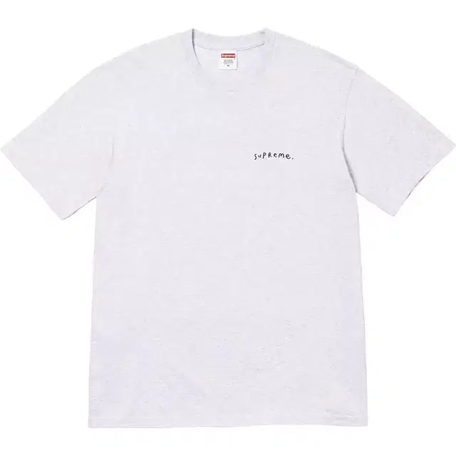 정품 S,M,L,XL 슈프림 음양 티셔츠 애쉬 그레이 23FW 슈프림반팔