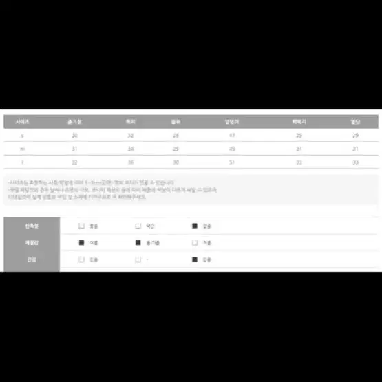 업타운홀릭 흑청 숏 반바지 m사이즈