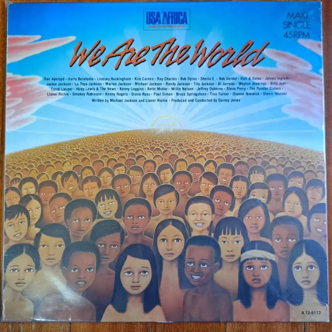 위아더월드 We are the world 마이클 잭슨 12" 싱글 LP