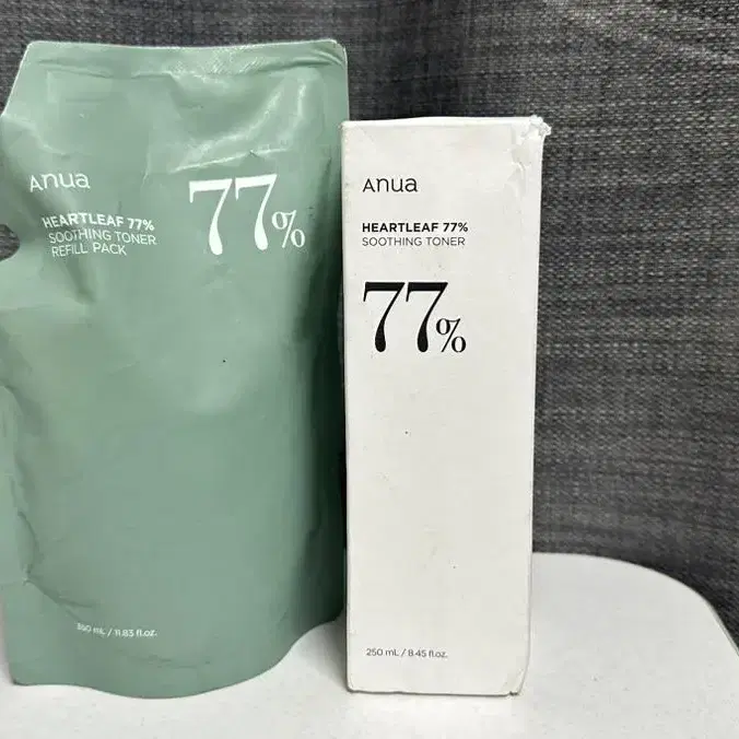 아누아 어성초 77% 수딩 토너 250ml + 리필 350ml