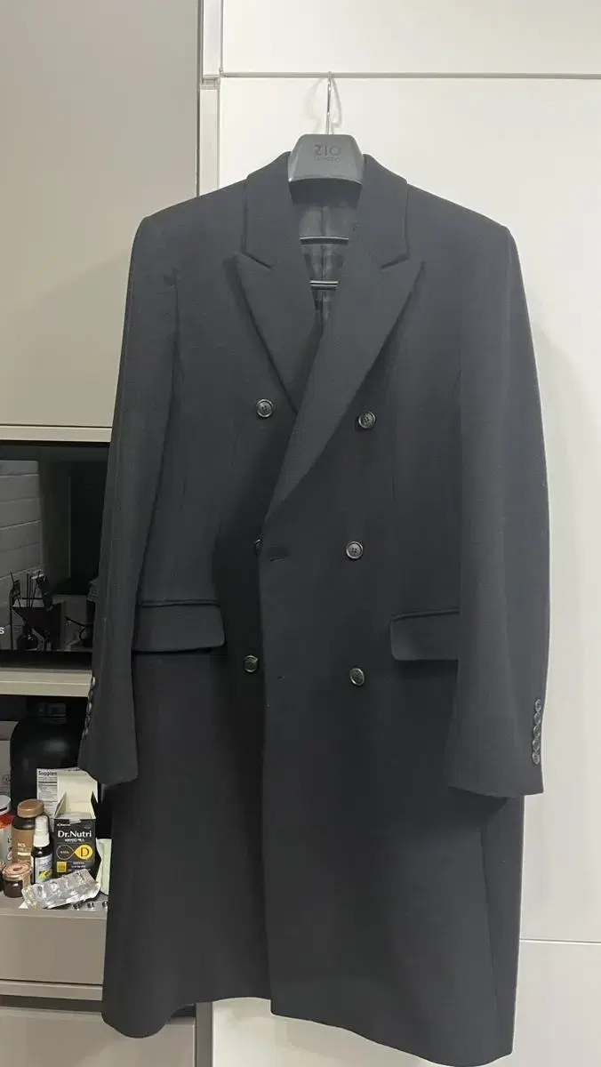 Giosungio Cashmere Blend Double Coat 105 Black